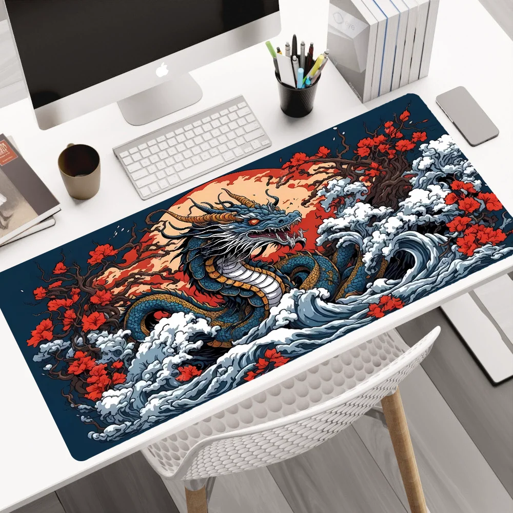 Office Desk Tech Accessories - Alfombrilla de ratón grande con diseño