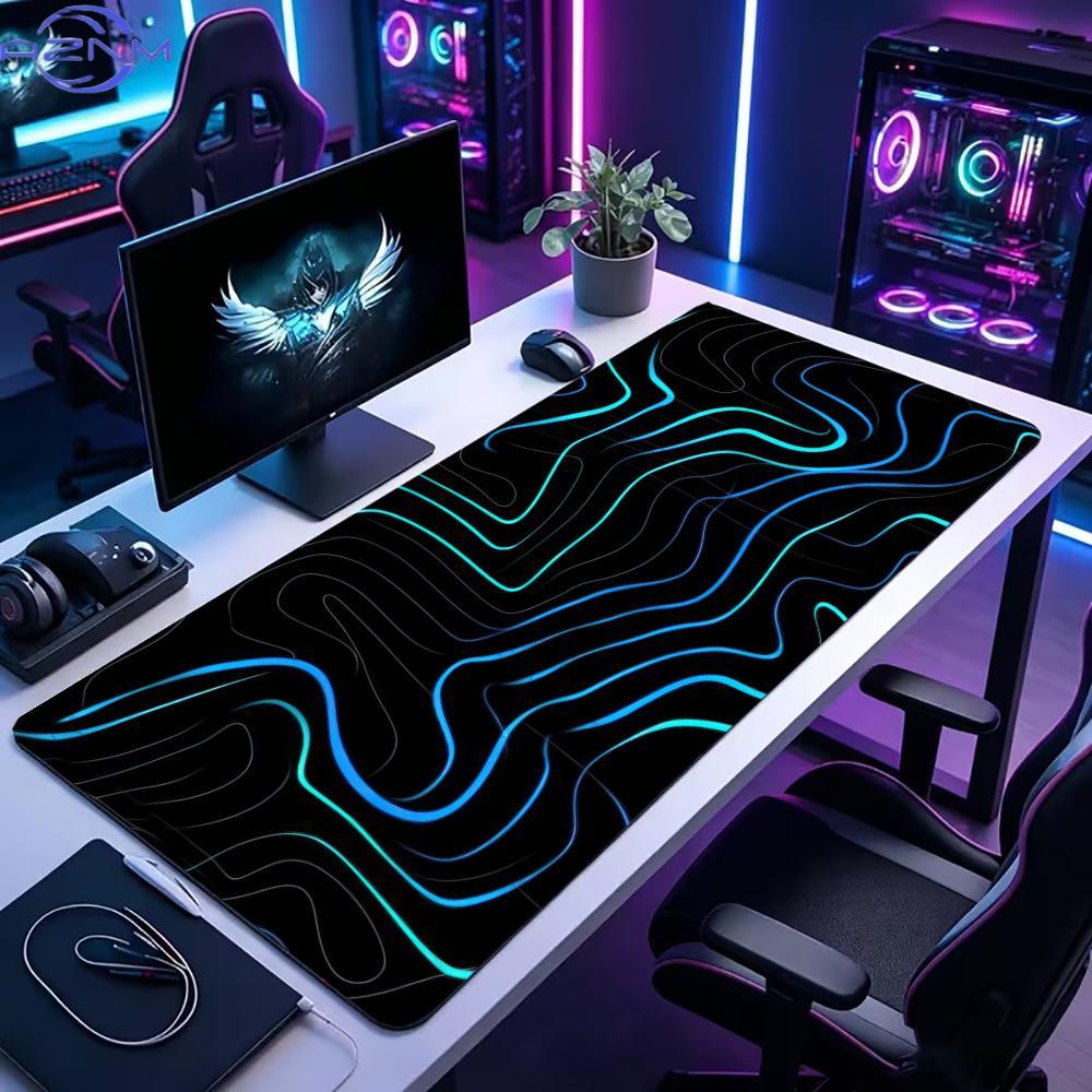 Office Tech Background - Alfombrilla de Ratón XXL para Juegos,