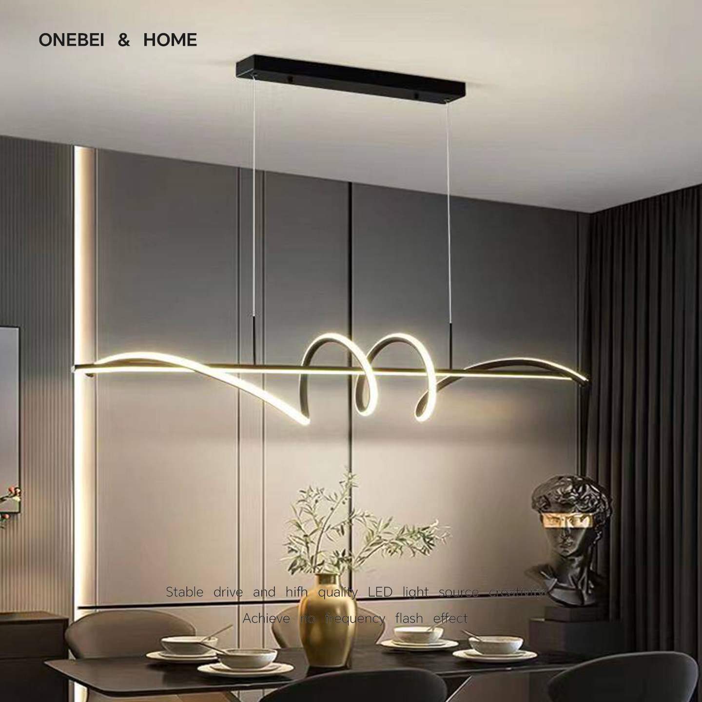 Office Technician - Lámpara colgante giratoria LED moderna, luz