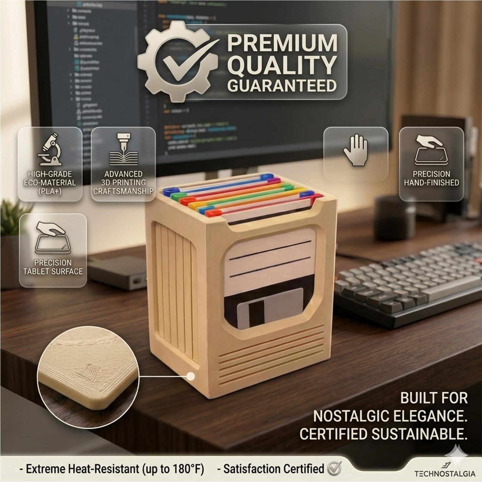 Office Tech Desk - Juego de Portavasos Retro Tech, Estante