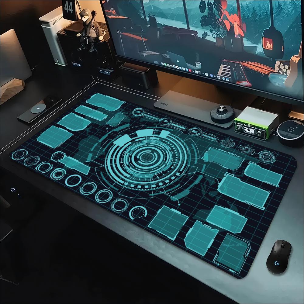 Office Tech Desk - Alfombrilla de Ratón Extendida con Diseño
