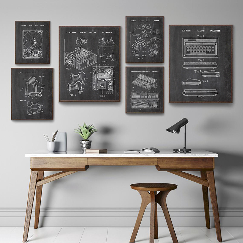 Juego de 6 Cuadros Decorativos - Office Print Tech reseña y precio