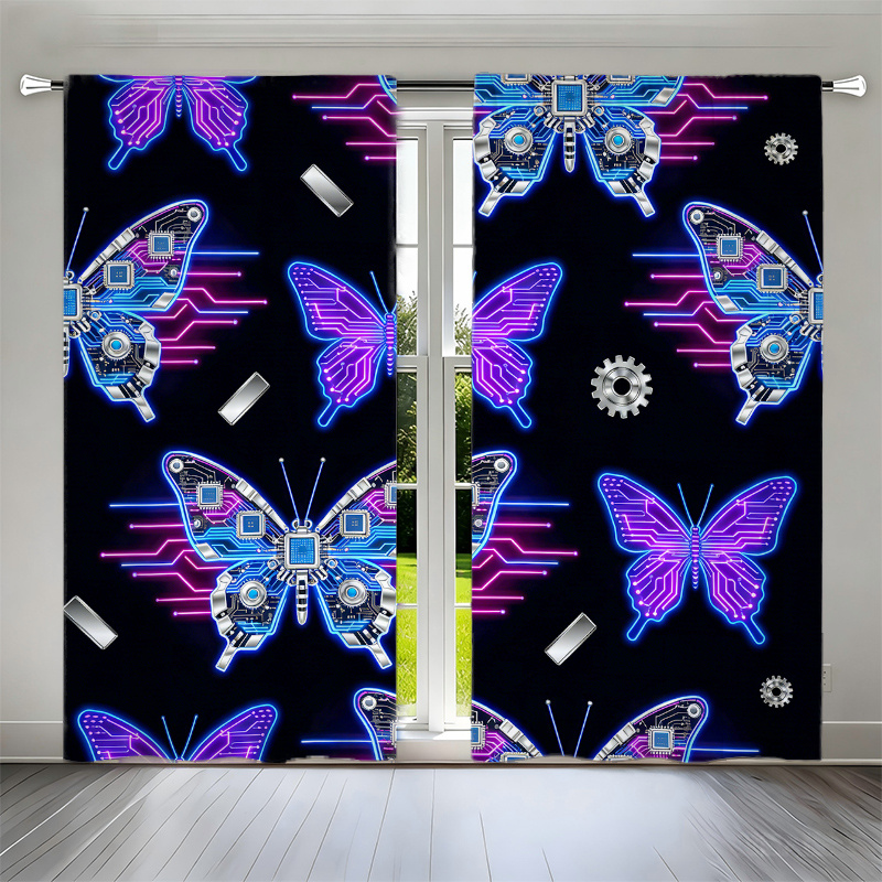2 Cortinas Cyberpunk con Estam - Office Print Tech reseña y precio
