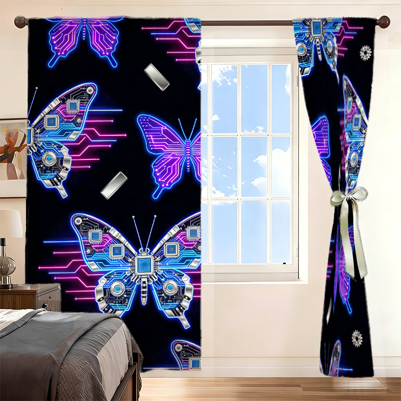 2 Cortinas Cyberpunk con Estam - Office Print Tech reseña y precio
