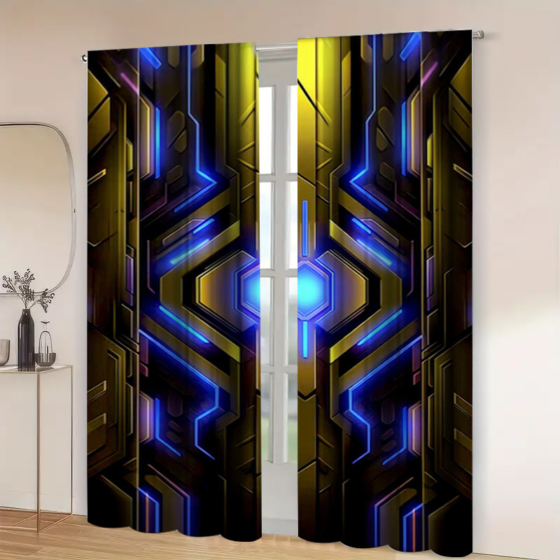 Cortinas de tecnología geométr - Office Print Tech reseña y precio