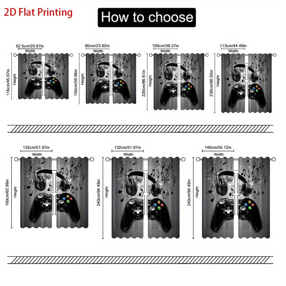 2 Cortinas con Estampado de No - Office Print Tech reseña y precio